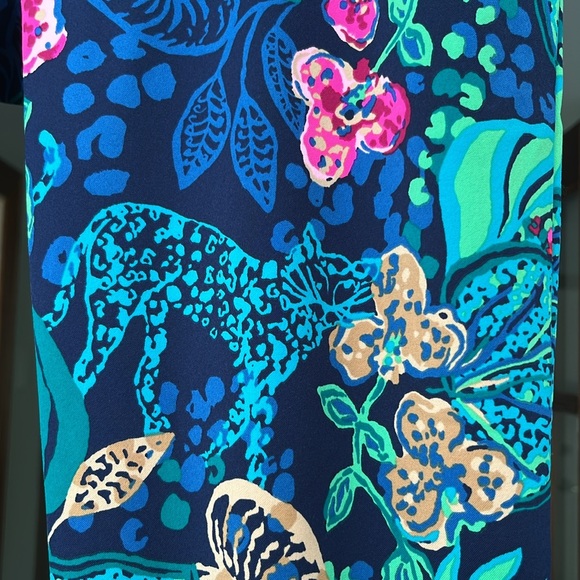Lilly Pulitzer Corso Active Golf Pants Size 4 Colorful Print Floral Leopards - Picture 2 of 7